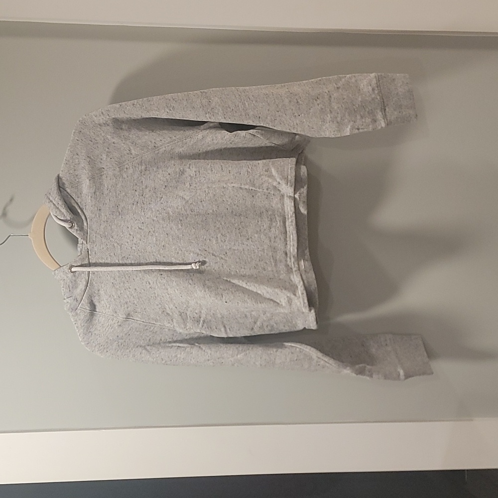 Medium Grey Cropped Hooded Sweater by Divided